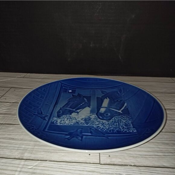 B&G COPENHAGEN PLATE CHRISTMAS NIGHT IN THE STABLE-1895 JULE-AFTER 1975 DENMARK - Picture 3 of 7